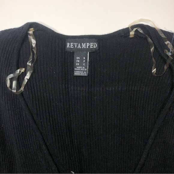 Revamped ribbed knit v-neck long sleeve - Picture 3 of 3